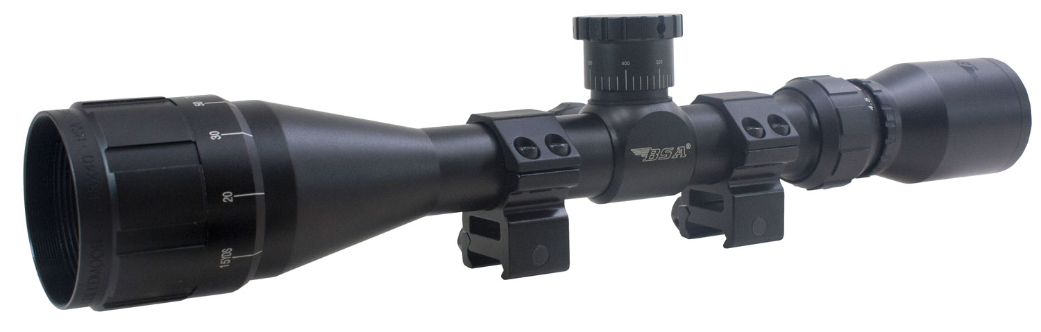 BSA Sweet 22 3-9x40mm AO Rifle Scope with Duplex Reticle