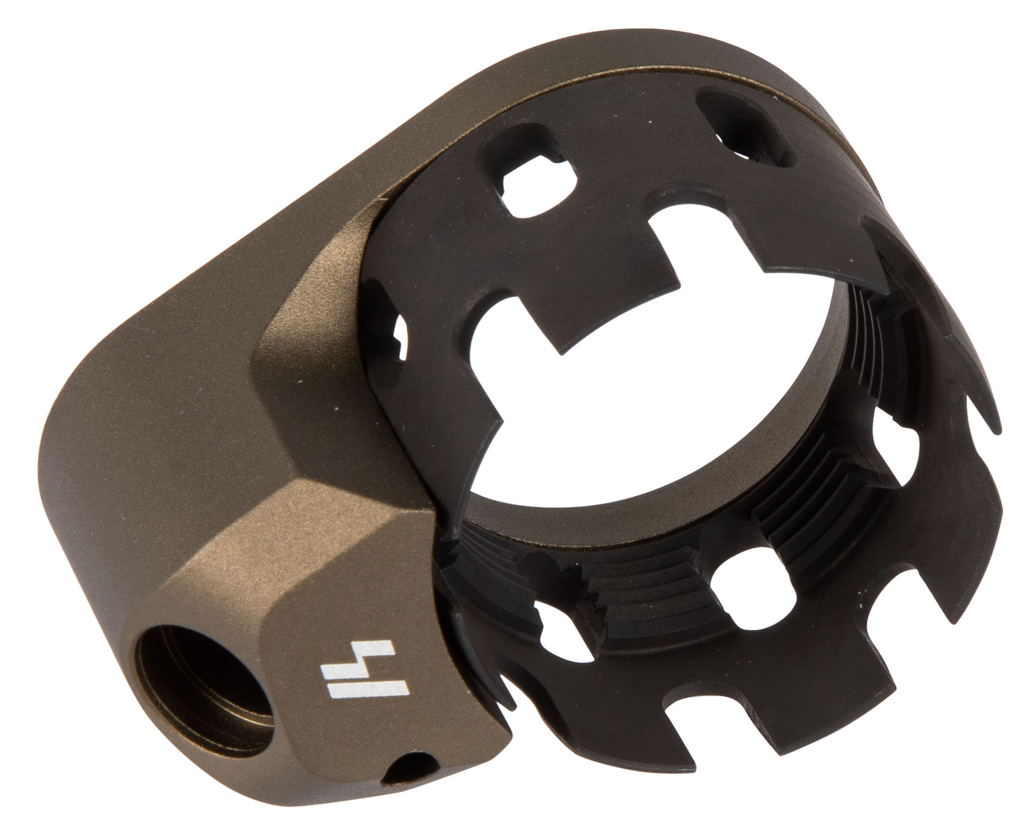 Strike Industries AR Castle Nut & End Plate FDE
