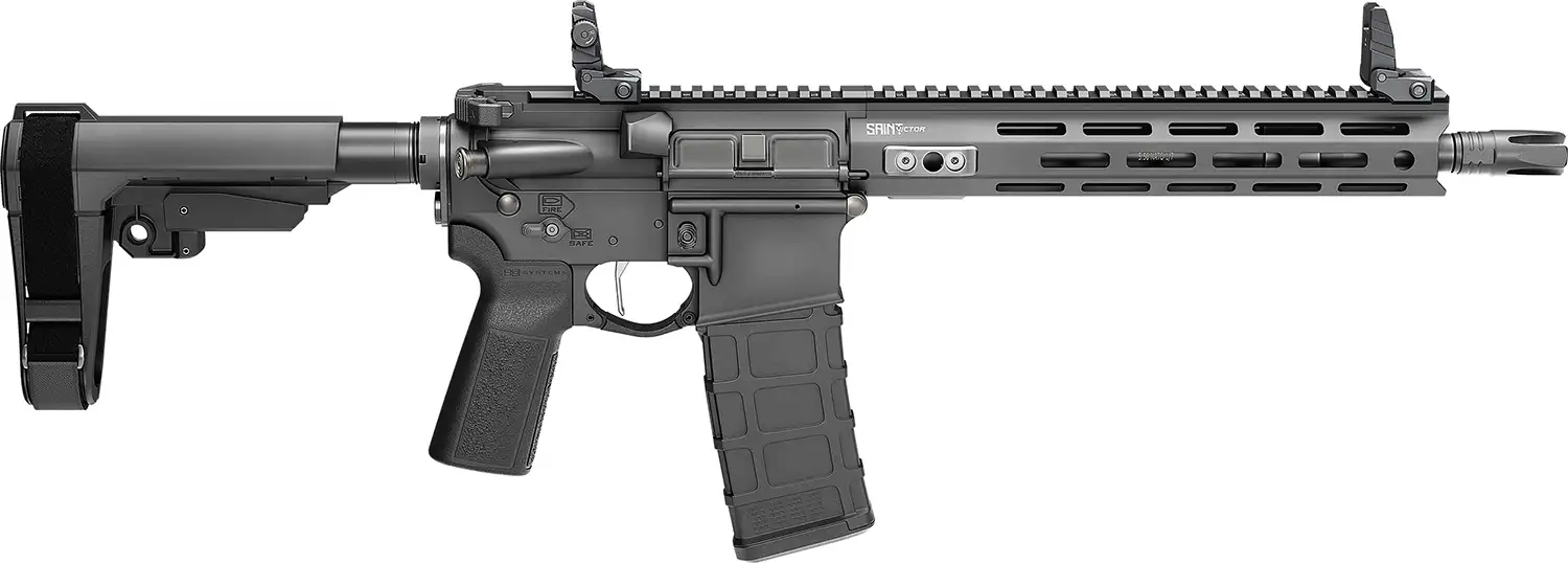 SPRINGFIELD ARMORY SAINT VICTOR V2 5.56 PISTOL 11.5" BLACK SBA3 BRACE 1-30RD MAG