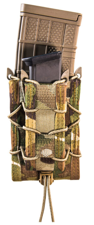 High Speed Gear 13DD10MC TACO Double Decker Mag Pouch MultiCam Nylon Belt Belts 2.25" Wide Compatible w/ Rifle Compatible w/ Pistol