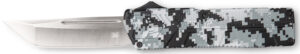 CobraTec 3.25" OTF Tanto Knife - Winter Digi Camo