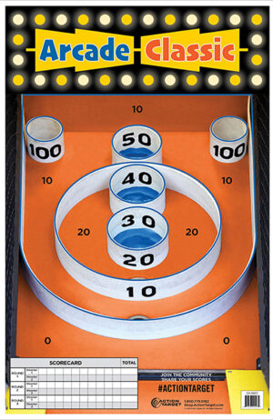 Action Target GSSKEE100 Entertainment  Skee-Ball Paper Hanging 23" x 35" Multi-Color 100 Per Box