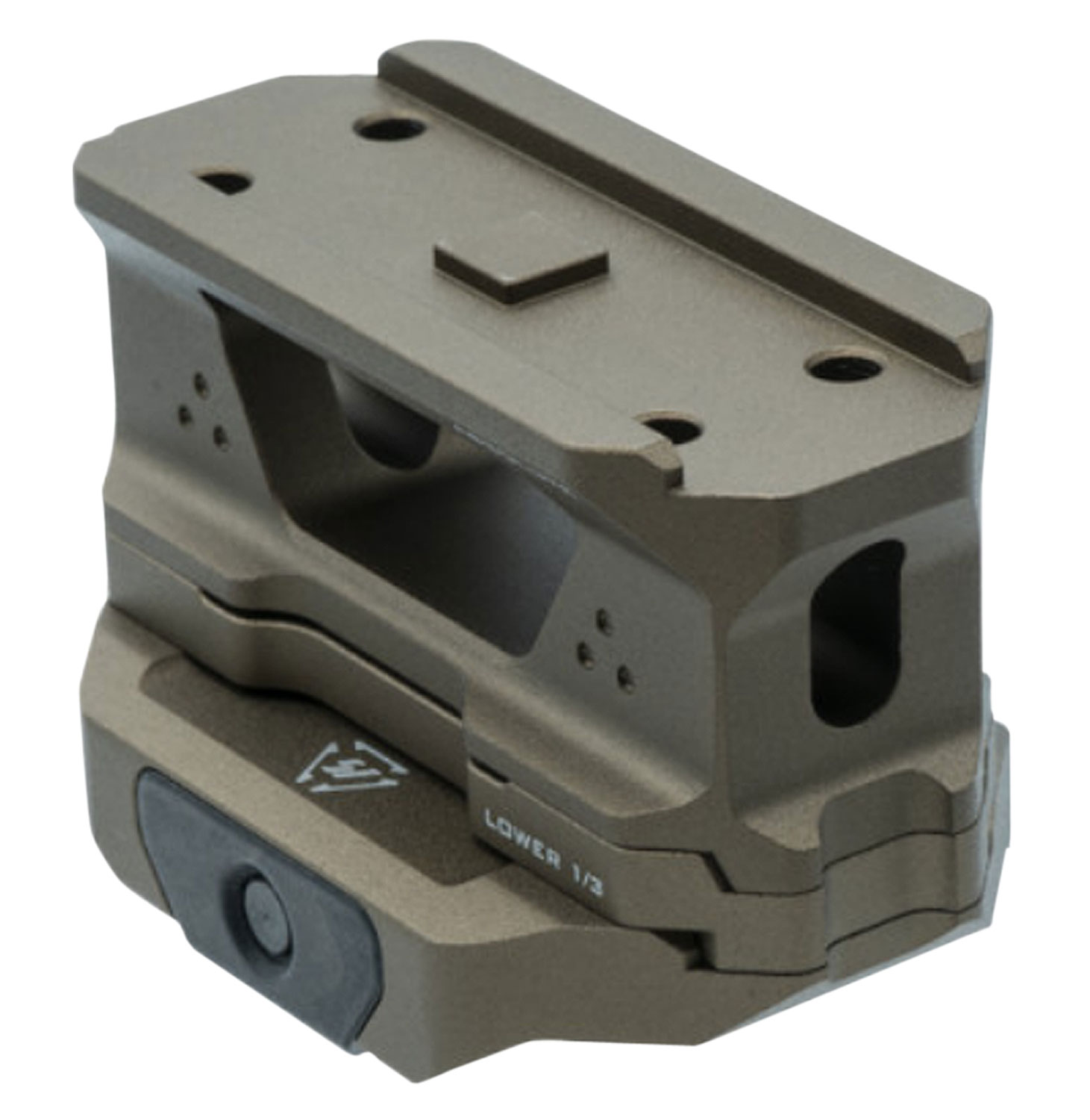 Strike Industries T1 Riser Mount FDE Picatinny Rail