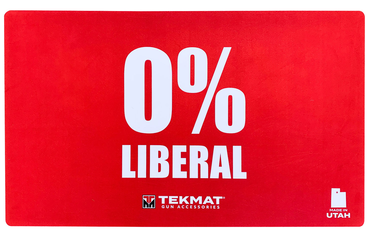 TekMat Zero Percent Liberal Door Mat - Red Rubber 42"