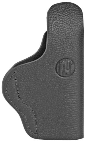 1791 Gunleather SCH4NSBL SCH  IWB Size 04 Night Sky Black Leather Belt Clip Compatible w/Glock 17/S&W M&P Shield/Springfield XD Left Hand