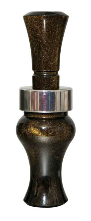 Echo Calls Meat Hanger Double Reed Duck Call - Black Gold Pearl