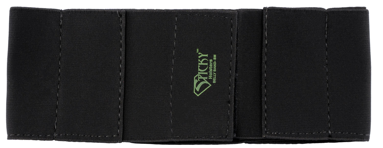 Sticky Holsters BBSM Belly Band  Black Small Elastic 24"-34"