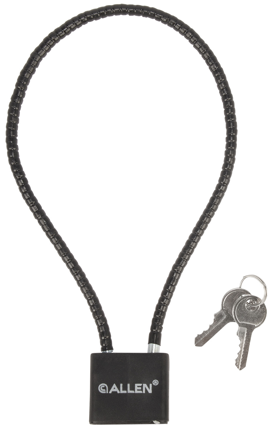 Allen 15414 Cable Gun Lock Open With Key Black Stainless Steel Firearm Fit- Handgun/Rifle/Shotgun