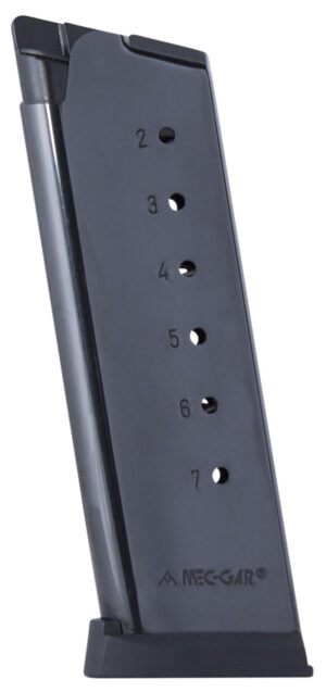 Mec-Gar 1911 Officer .45 ACP 7rd Magazine - Blued Steel