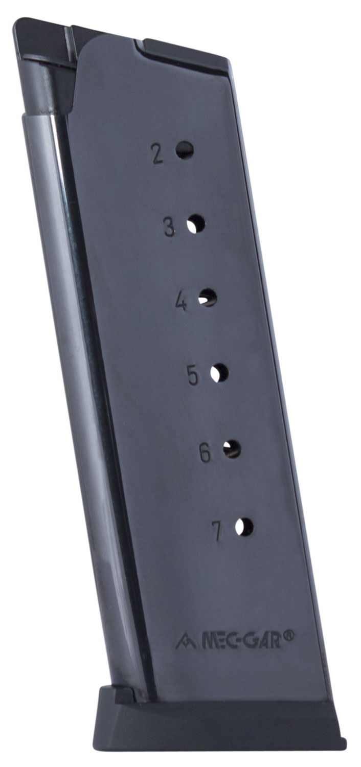 Mec-Gar 1911 Officer .45 ACP 7rd Magazine - Blued Steel