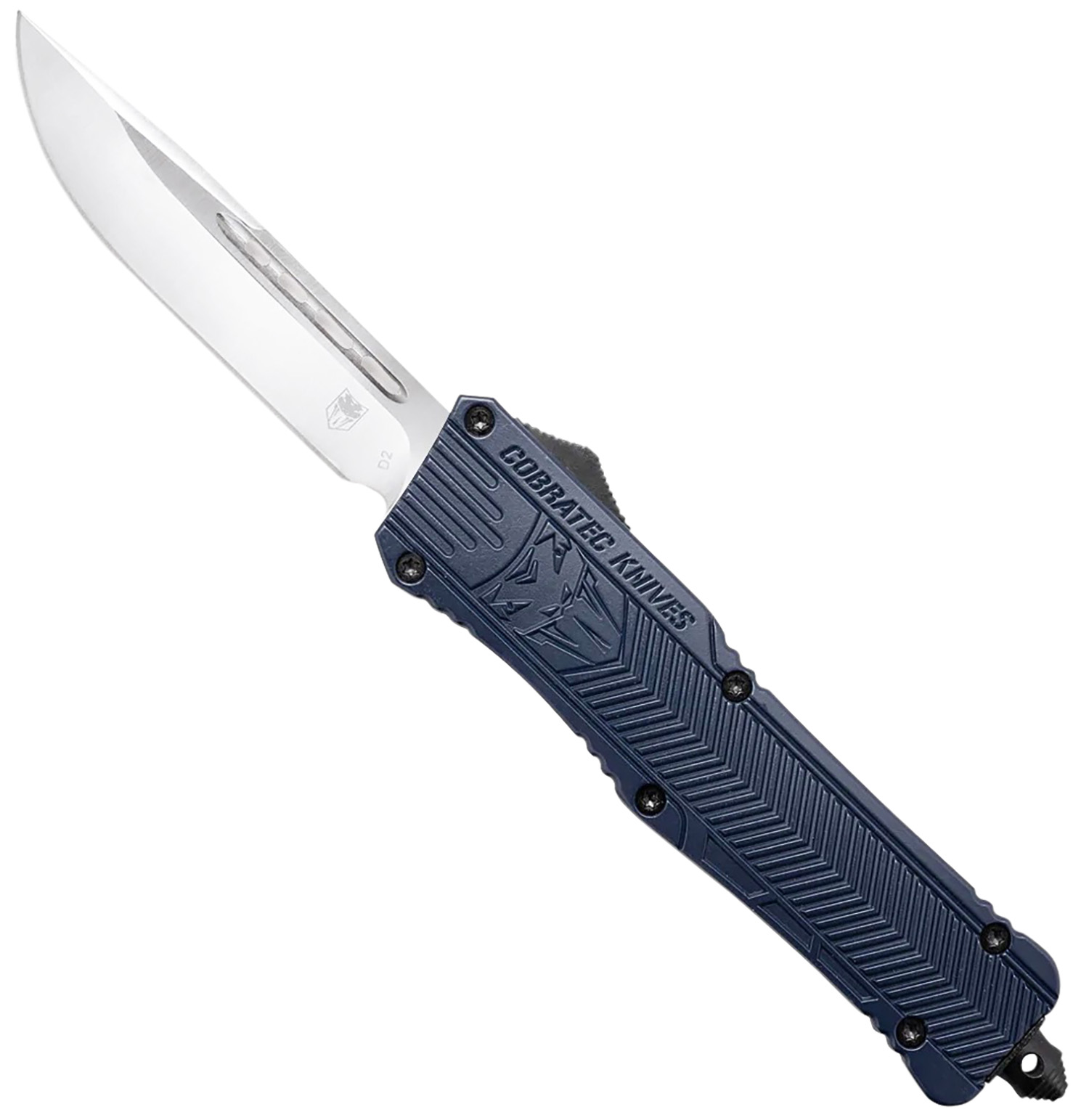 CobraTec CTK-1 Large 3.75" D2 Steel OTF Knife - NYPD Blue