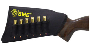 SME Shotgun Stock Riser with Shell Loop - Black Neoprene