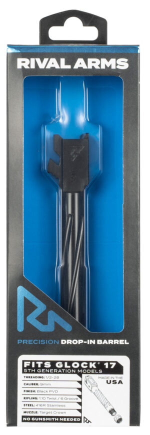 Rival Arms V1 Black Threaded Barrel for Glock 17 Gen5