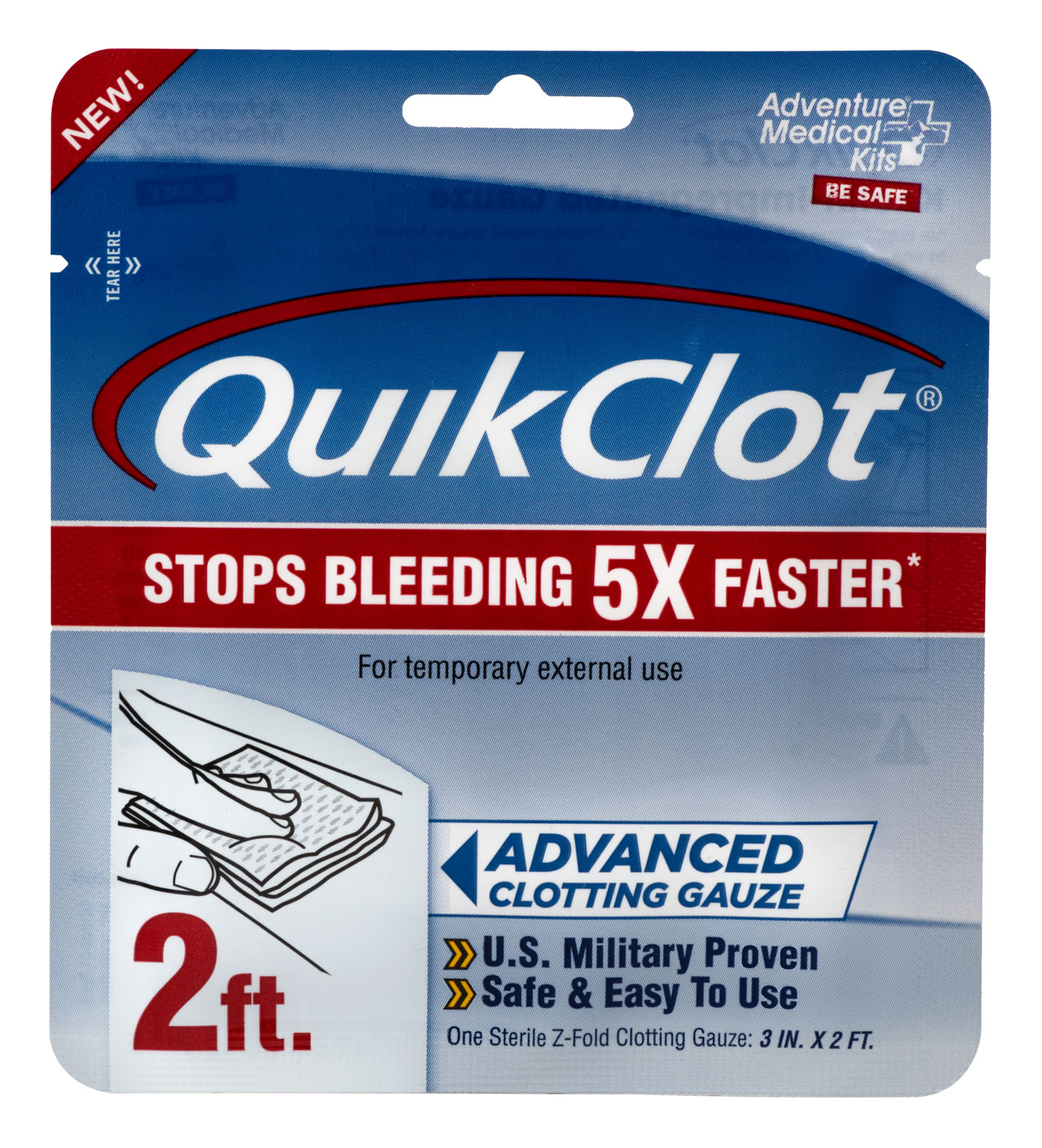 Adventure Medical QuikClot Advanced Clotting Gauze