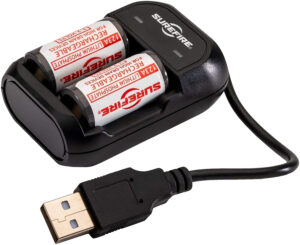 SureFire SFLFP123KIT Rechargeable CR123A Battery Kit