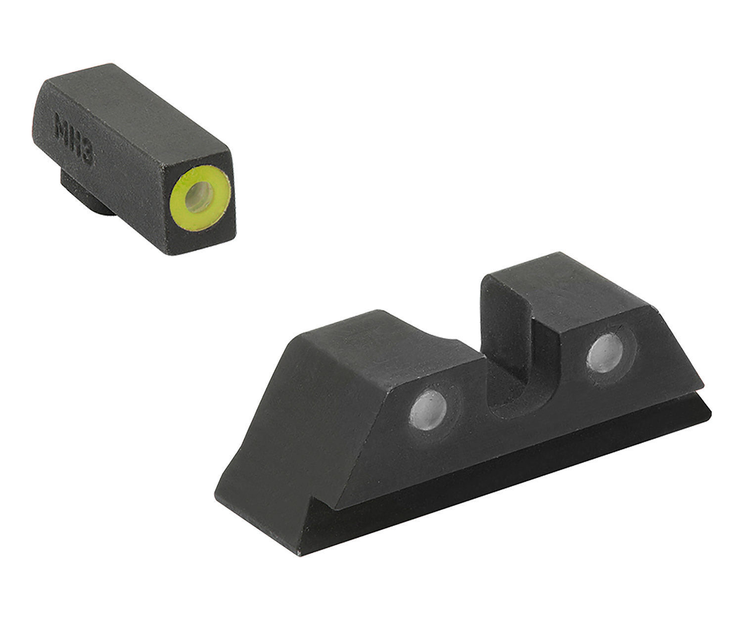 Meprolight Hyper-Bright Glock Sight Set - Green Tritium
