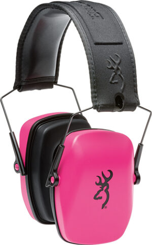 Browning Buckmark III Folding Ear Muffs Pink/Black
