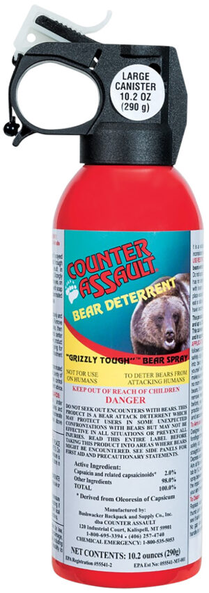 Counter Assault Bear Spray with Holsters - 8.1/10.2 oz