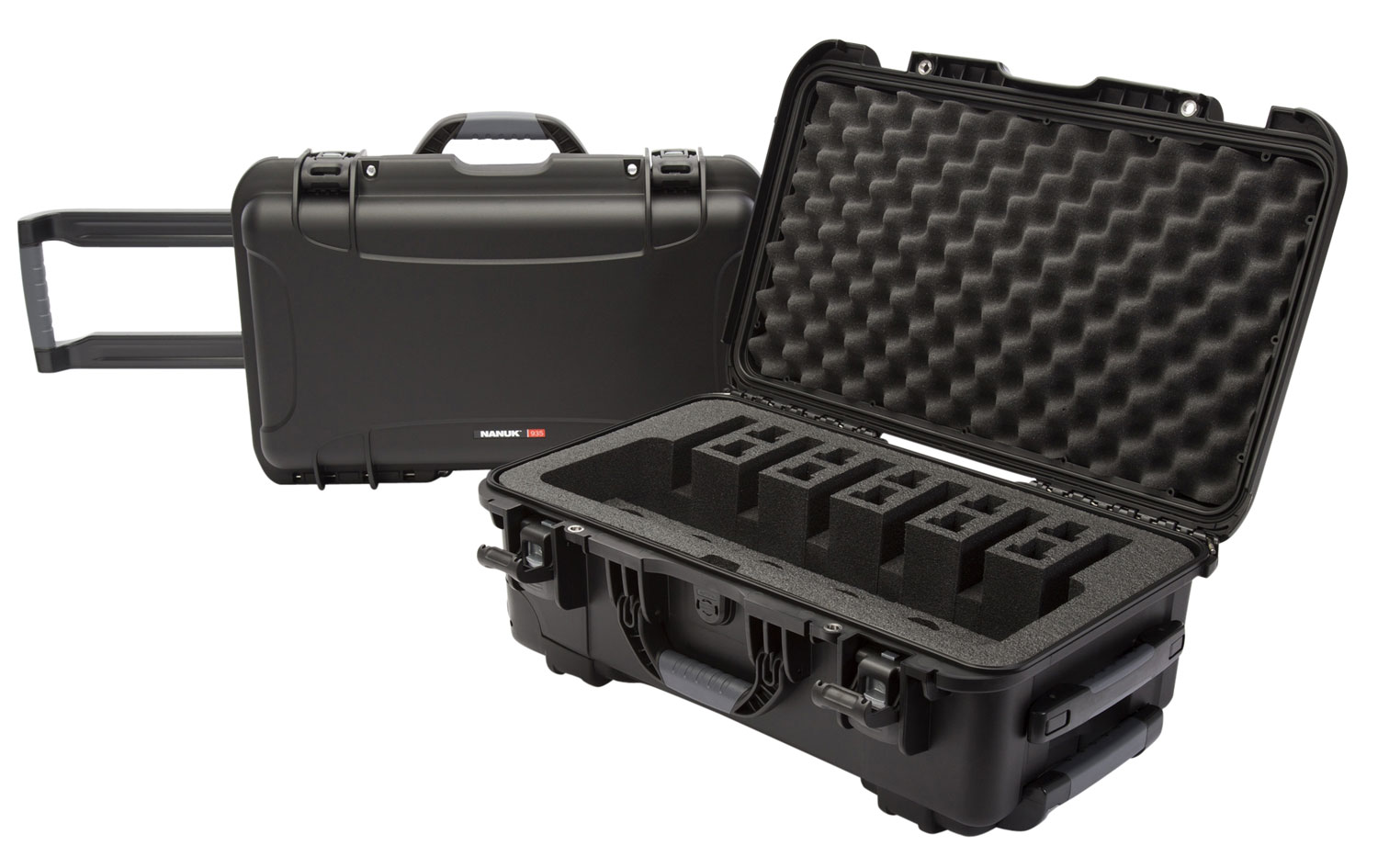 Nanuk 9356UP1 6 Pistol Case with Foam Padding