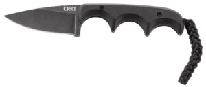 CRKT Minimalist Black Drop Point Neck Knife 2"