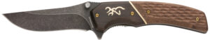 Browning Hunter 3.5" Folding Knife with Walnut Handle