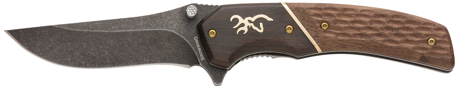 Browning Hunter 3.5" Folding Knife with Walnut Handle