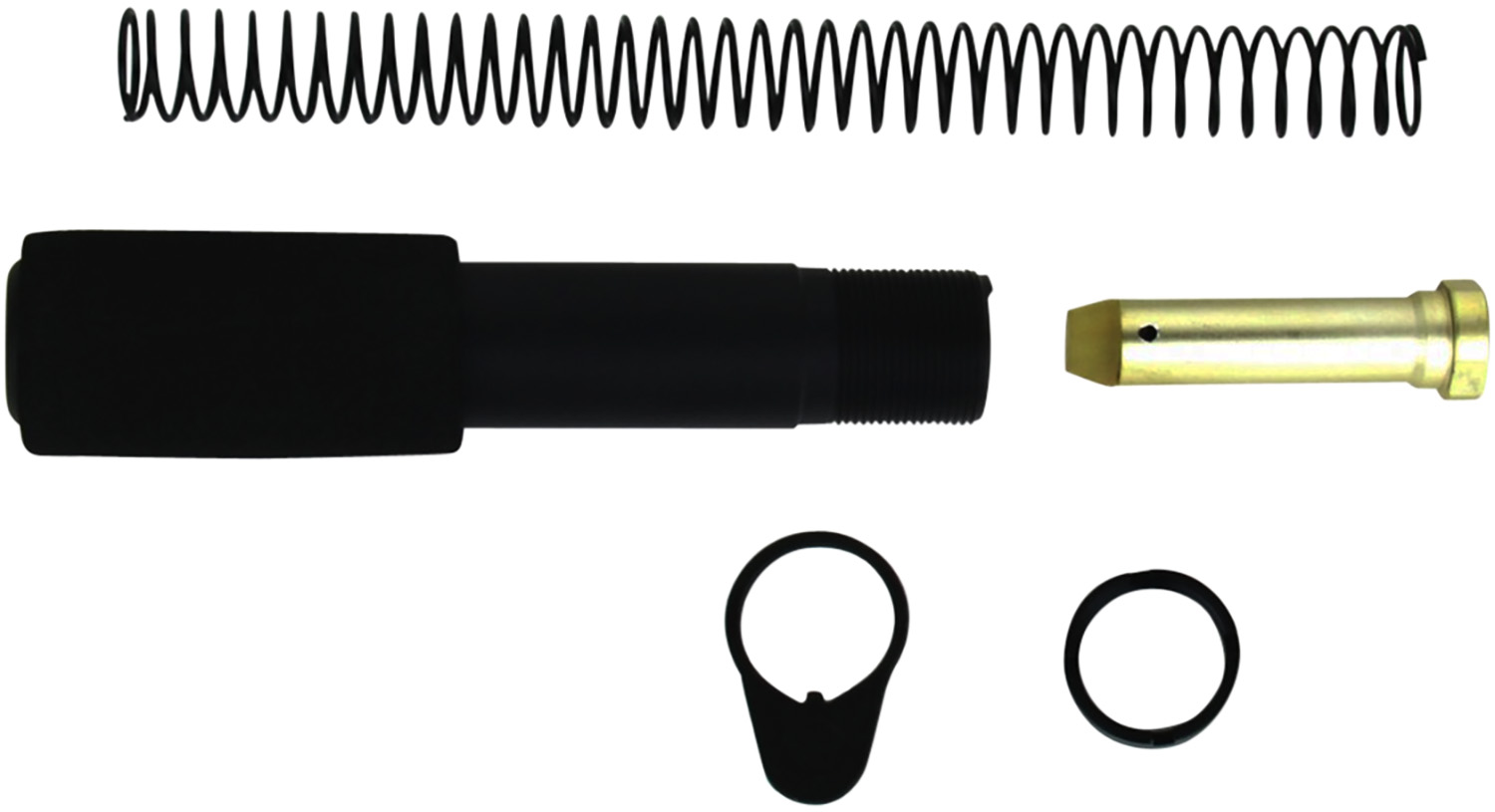 TacFire AR15 Buffer Tube Kit - Mil-Spec Black