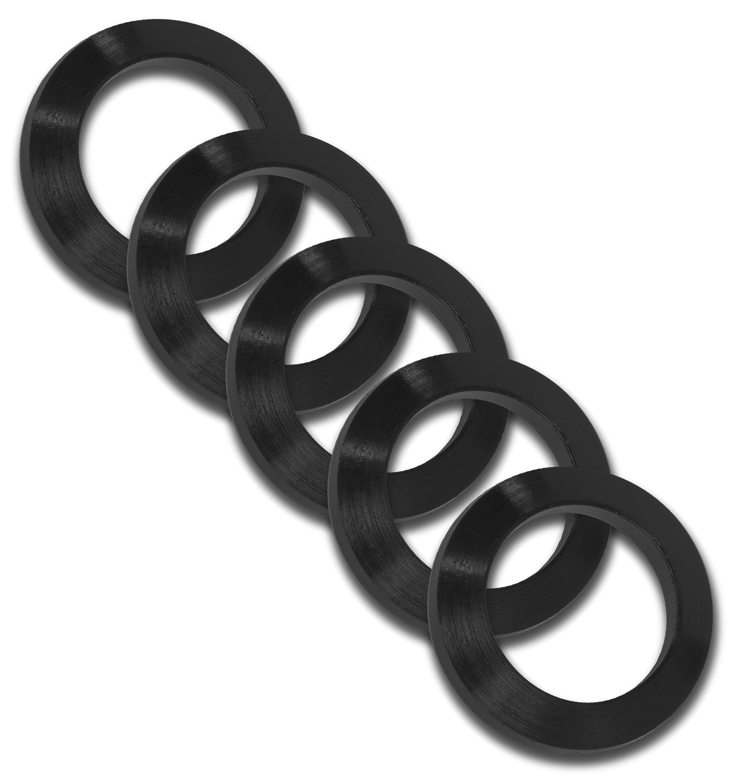 GrovTec .308 Crush Washer 5-Pack, Black Nitride Steel