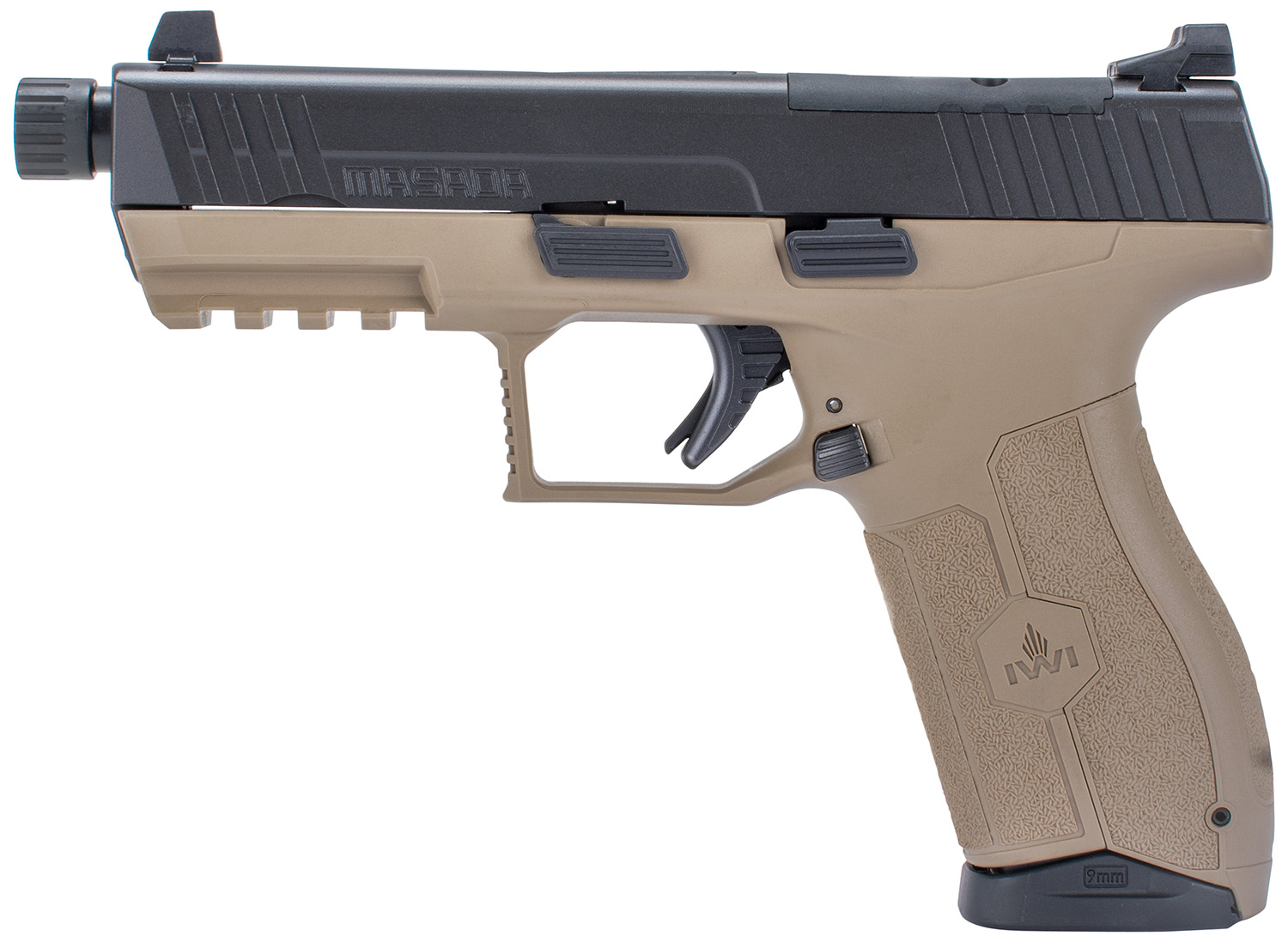 IWI Masada 9mm Luger 4.60" TB FDE Pistol