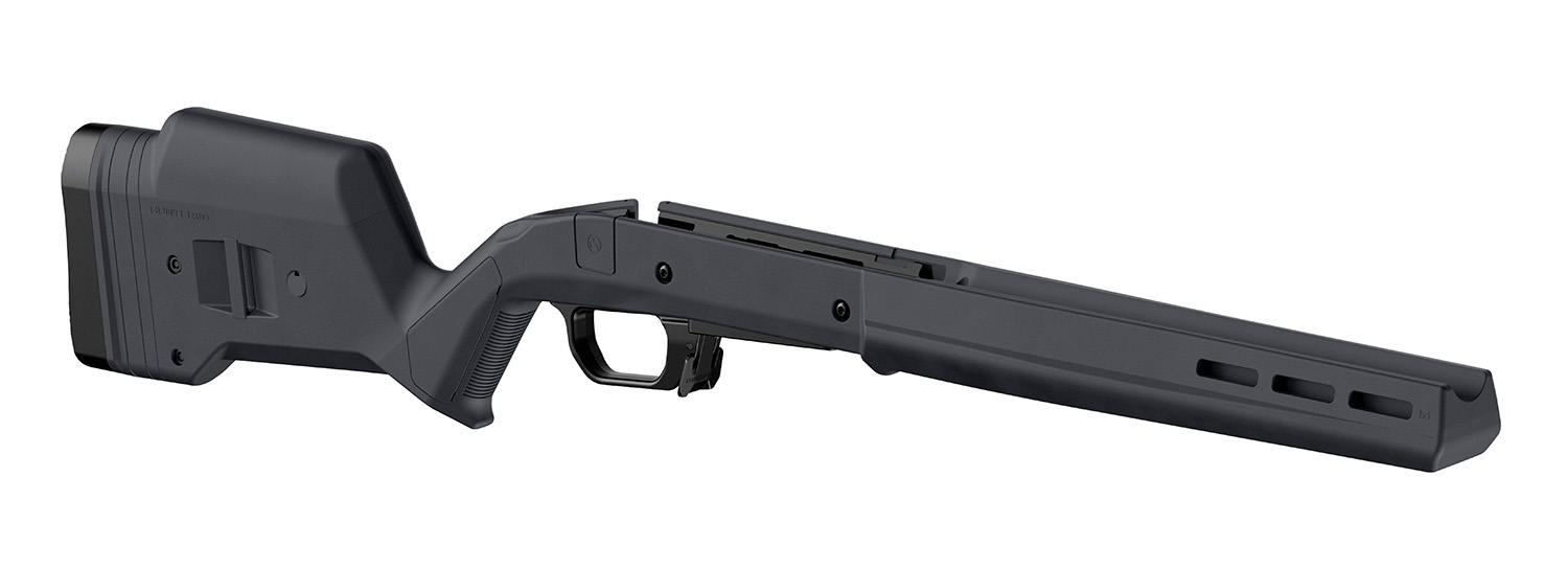 Magpul MAG1069-GRY-RT Hunter 110 Stock Fixed with Aluminum Bedding & Adjustable Comb Gray Synthetic for Savage 110 Short Action Right Hand