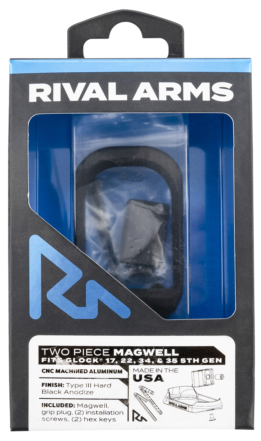 Rival Arms Gen5 Glock Magwell - Black Anodized Aluminum
