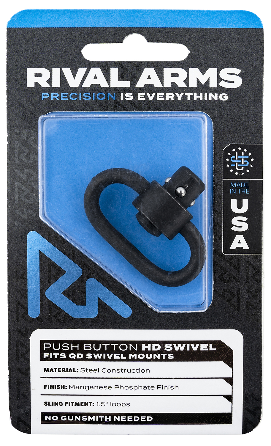 Rival Arms HD Swivel Black Steel 1.25" Loop