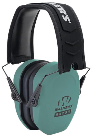 Walker's Razor Slim Passive Muff 27 dB Teal/Black