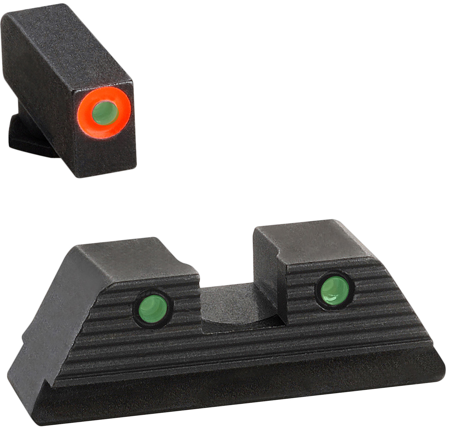 AmeriGlo Trooper Sight Set for Glock - Green Tritium