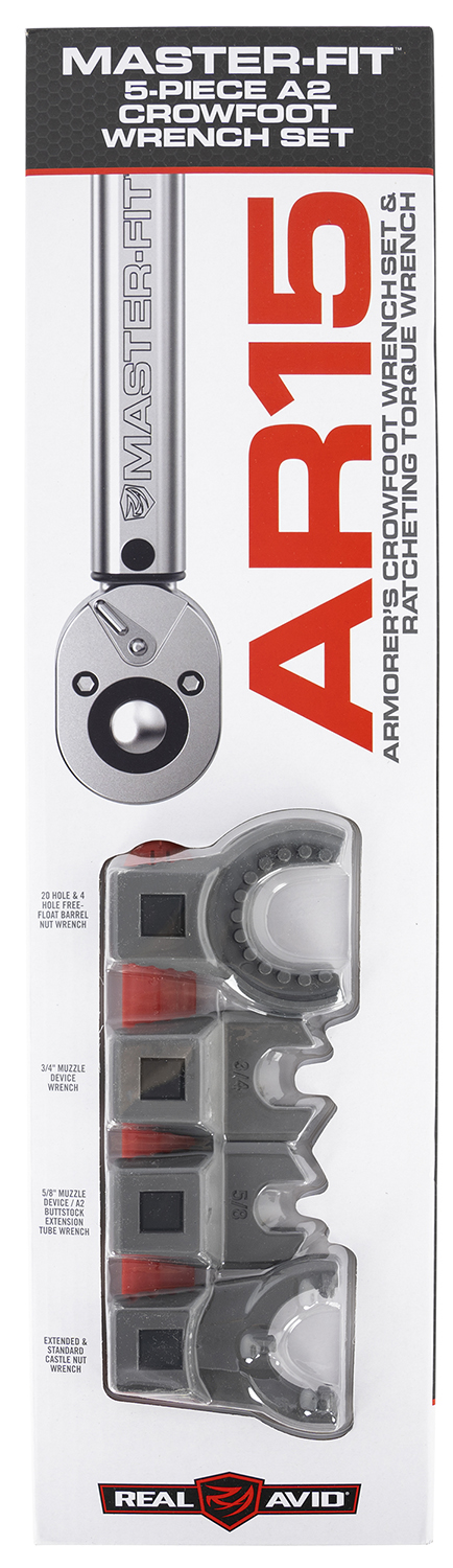 Real Avid Master Fit AR-15 Crowfoot Wrench Set - 5-Piece