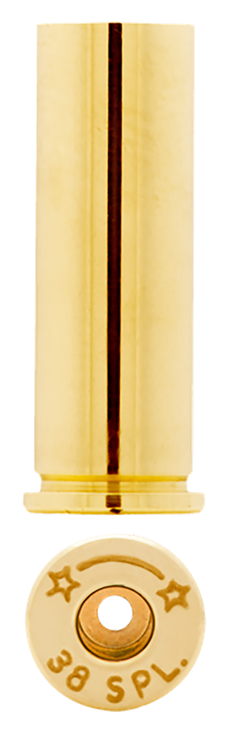 HSM 38EUP100 Unprimed Cases 38 Special Handgun Brass 100 Per Bag
