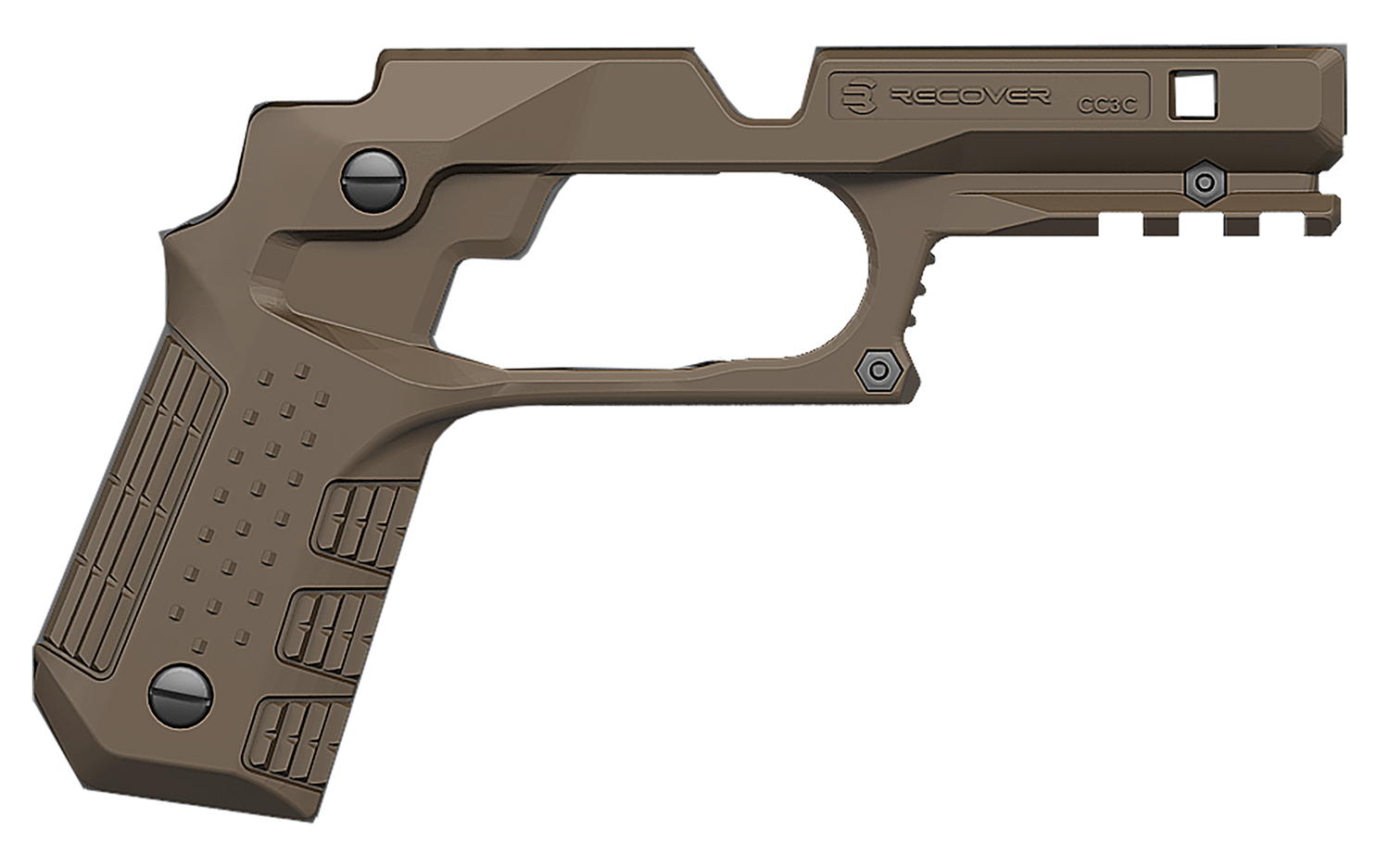 Recover Tactical CC3C02 Tan Grip & Rail for Compact 1911