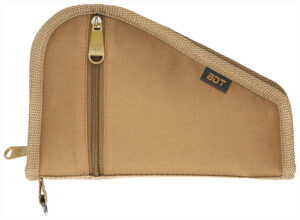 Bulldog Deluxe Pistol Case with Pocket & Sleeve, Tan