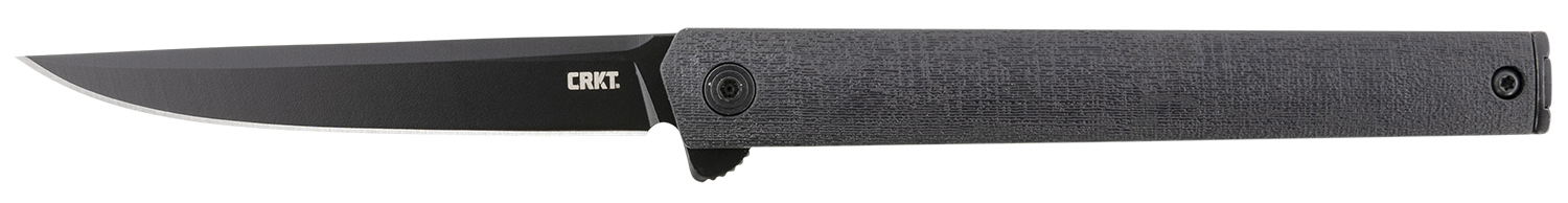 CRKT CEO Blackout 3.35" Folding Knife AUS-8A Blade