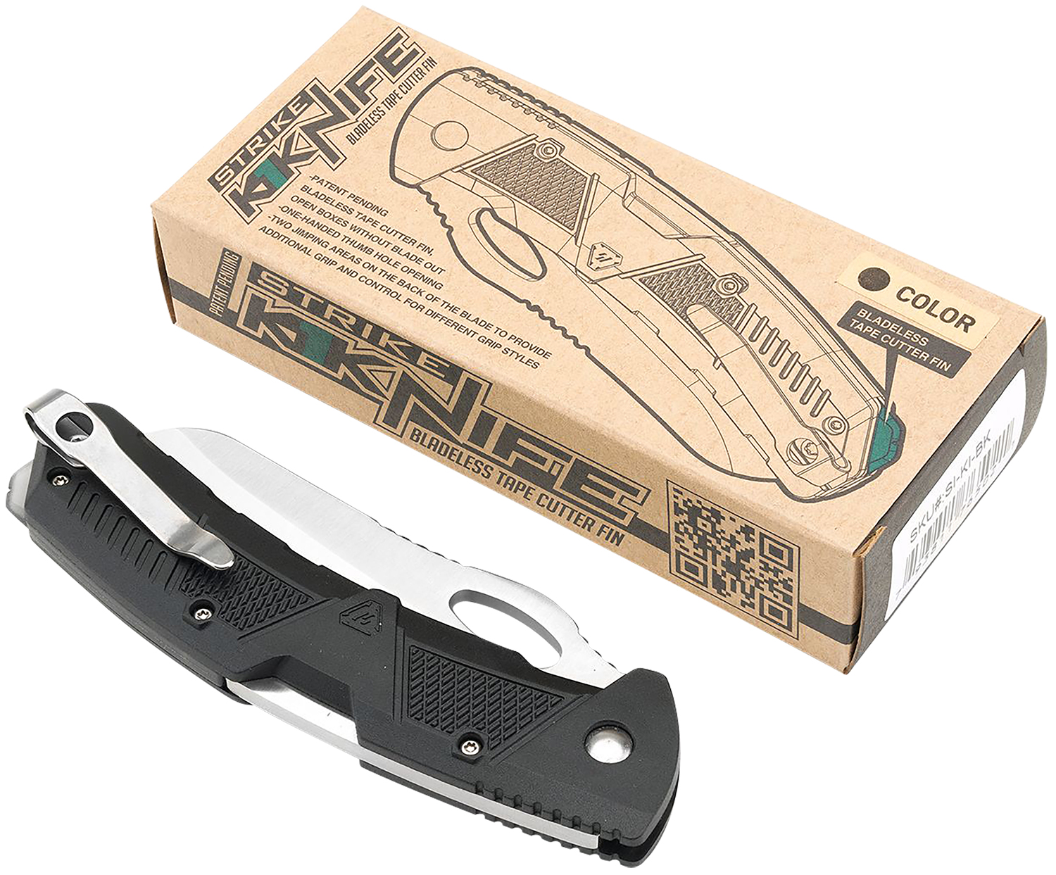 Strike Industries K1BK 3.51" Folding Knife AUS-8A