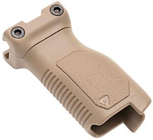 Strike Industries ARCMAGLFDE Angled Vertical Grip Long Flat Dark Earth Polymer with Cable Management Storage for M-LOK Rail