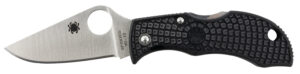 Spyderco Manbug Folding Knife - VG-10 SS Blade, Black Handle