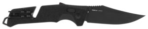 S.O.G Trident AT 3.70" Folding Knife - Black TiNi D2 Steel