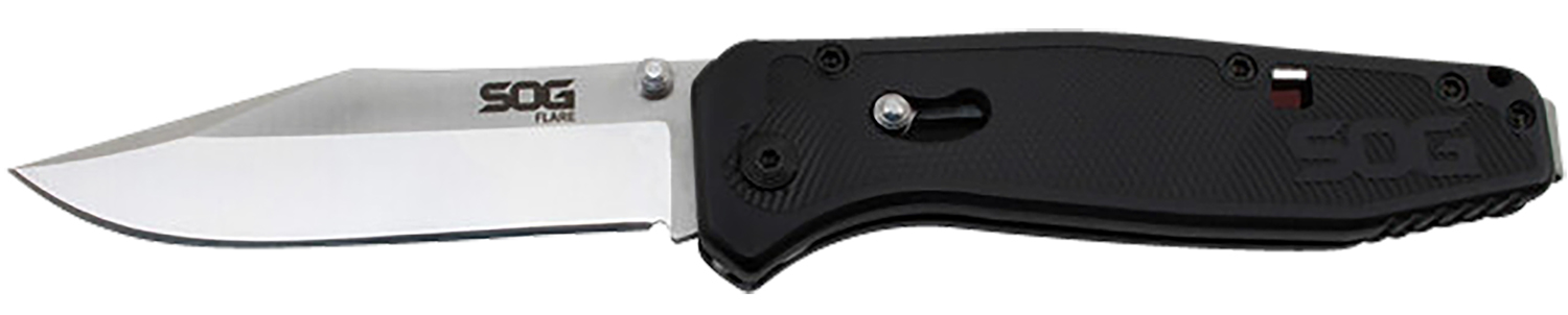 SOG Flare 3.50" Folding Knife - Stainless Steel Blade