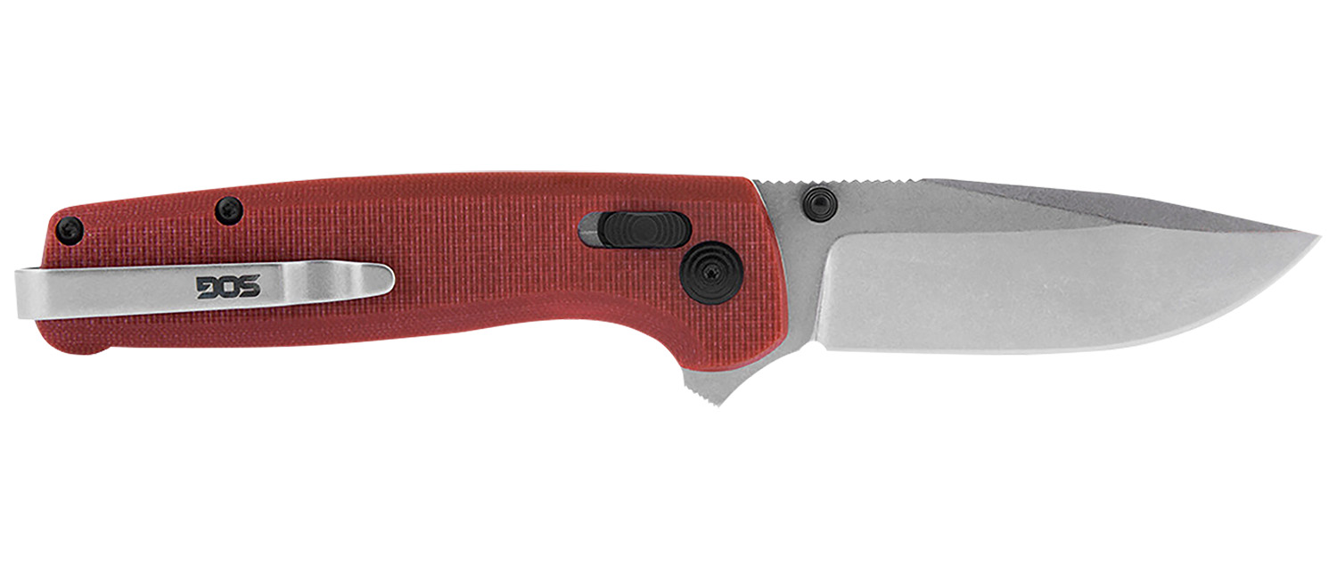 S.O.G Terminus XR D2 Steel Folding Knife - Crimson G10