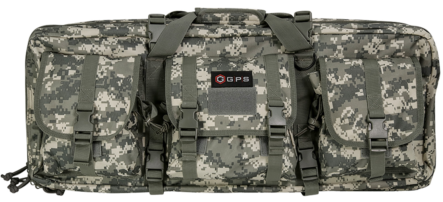 GPS Bags Double Rifle Case A-TACS AU with MOLLE