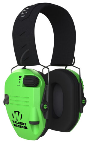 Walkers Razor Slim Electronic Muff - Hi-Viz Green
