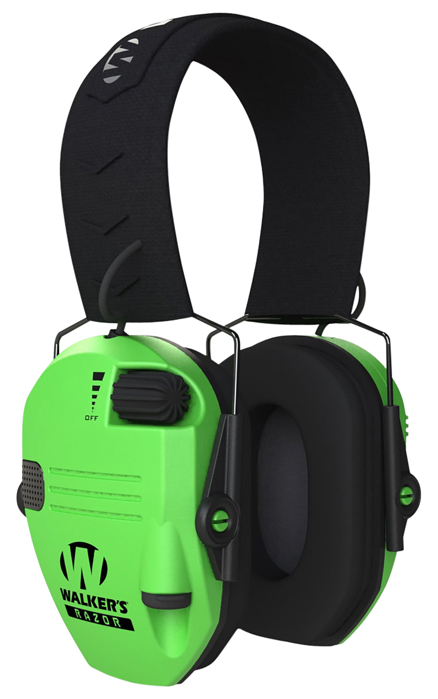 Walkers Razor Slim Electronic Muff - Hi-Viz Green