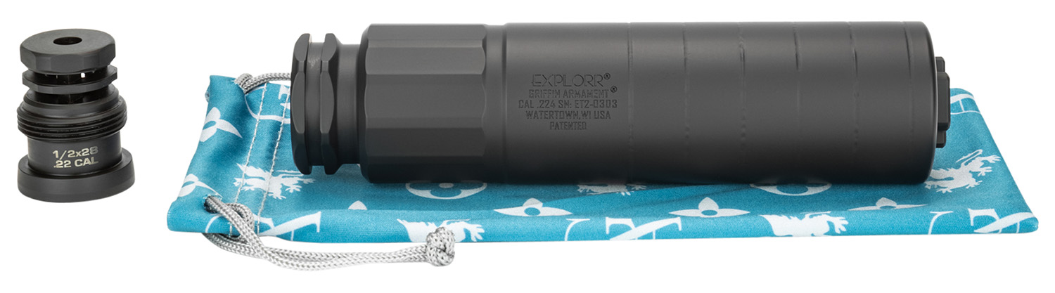 Griffin Armament Explorr .22 Cal Suppressor - Black