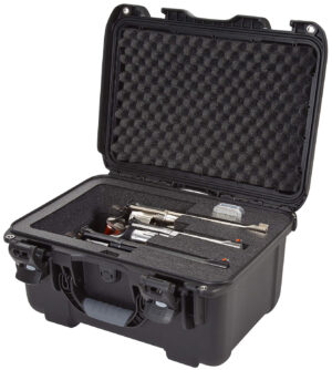 Nanuk 918 3 Up Revolver Case - Black Polymer with Foam